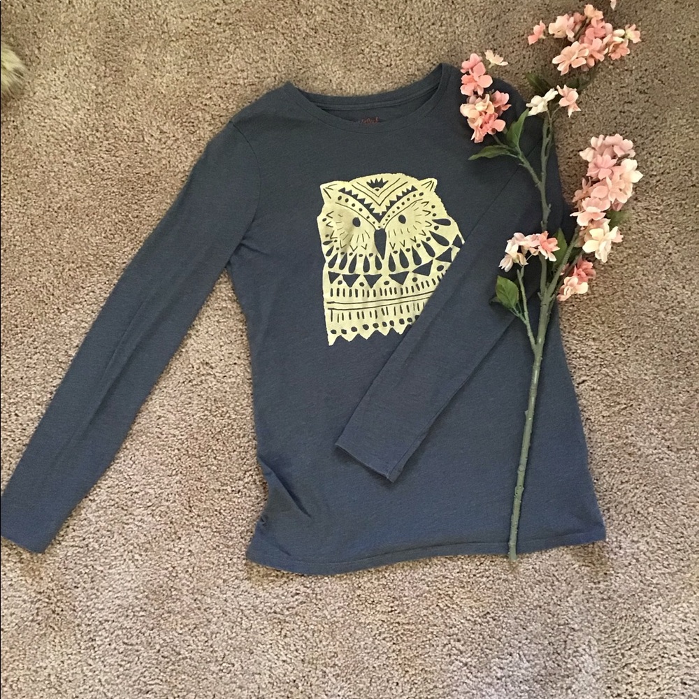 Long sleeve owl tee
